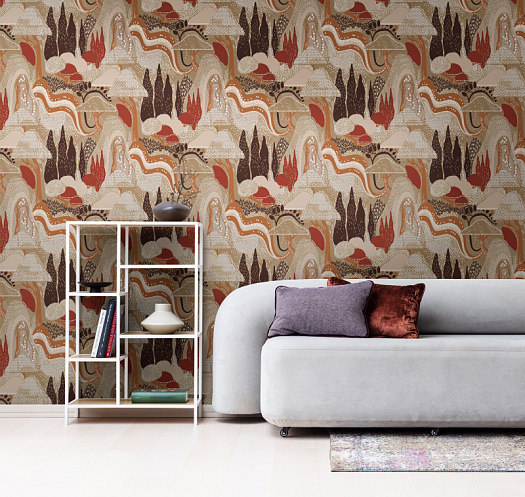 Обои в интерьере артикул LUN7 010, Сага, Luna Обои в интерьере артикул LUN7 010, Сага, Luna